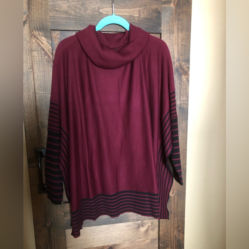 Soft knit poncho/topper by Nina Leonard